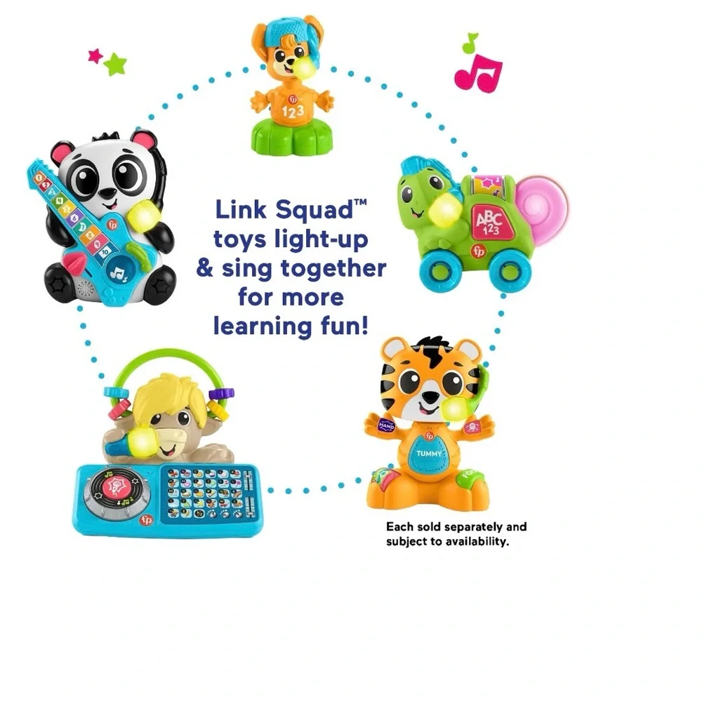 FISHER PRICE Link-Squad Crawl 'n Colors Chameleon Learning Toy. NEW